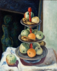 Bodegn., el frutero. leo sobre lienzo. 65x50 cm. ao 1990