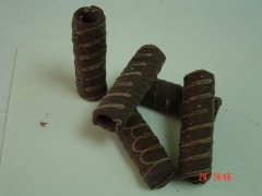 Cubanitos de barquillo banados con delicioso chocolate