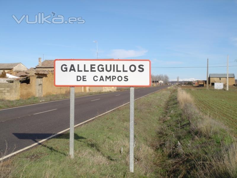 cartel con montaas nevadas al fondo