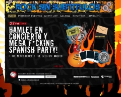 Web de rock sin subtitulos (wwwrocksinsubtituloscom)<br>proyecto espanol dedicado a organizar y promocionar