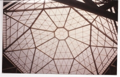 Cupula de planta poligonal diametro 3000 mts en metacrilato moldeado obra : mercado central mercovasa , en valencia