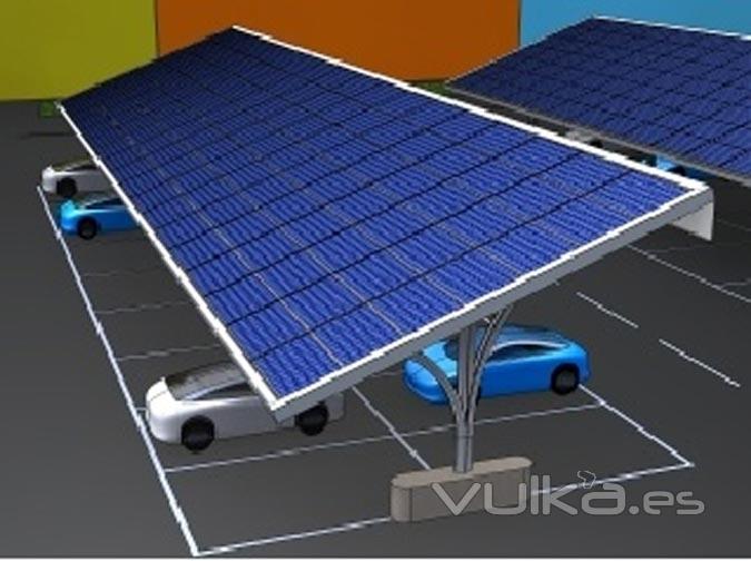 Parkings Fotovoltaicos Hoteles, grandes almacenes, naves industriales