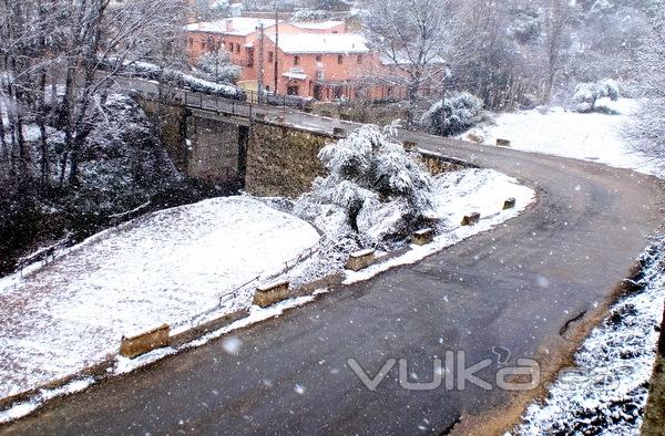 Nevando en La Quebrada del Molino Viejo. Febrero 2010