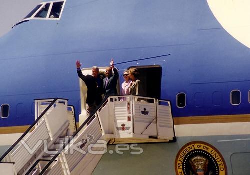 Bill y Hilary Clinton, Rey Juan Carlos I y la Reina Sofía.