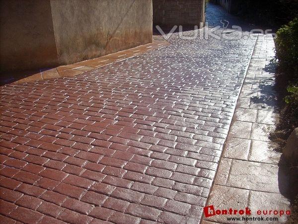 hormigon impreso modelo adoquin belga