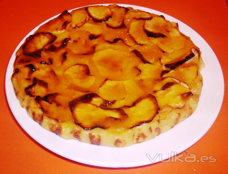 Tarta de Manzana casera, con manzanas de la tierra