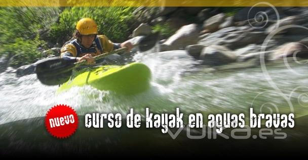cursos de kayak en aguas bravas