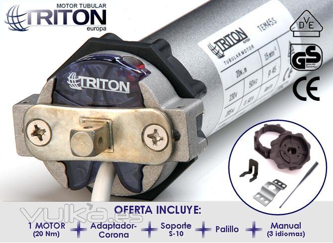 Motor alemn Garanta 6 aos Modelo 45S20 Levanta hasta 40 kilos