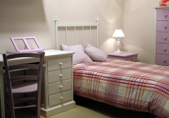 Dormitorio forja sencillo color beig. disponible en varias medidas y colores