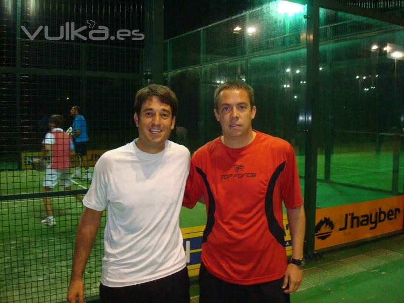 Javi y Reca en el Club Tenis Elche