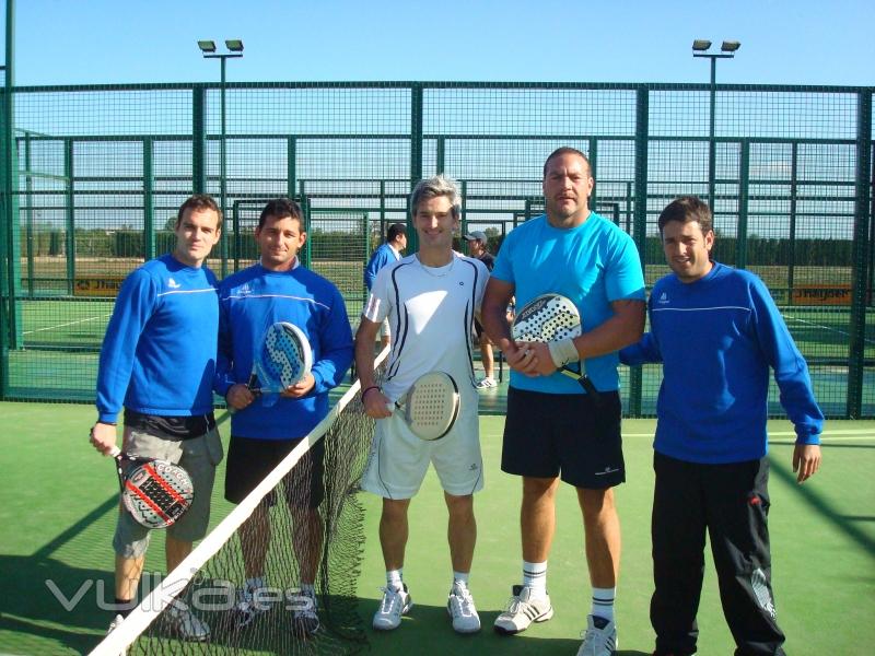 Clinic Lamperti Club Tenis Elche (Javi,Juan,Miguel,Claudio,Javi)