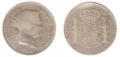 20 reales isabel 2ª 1864 madrid