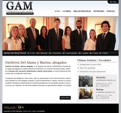 Diseno de pagina web gutierrez del alamo y martos abogados