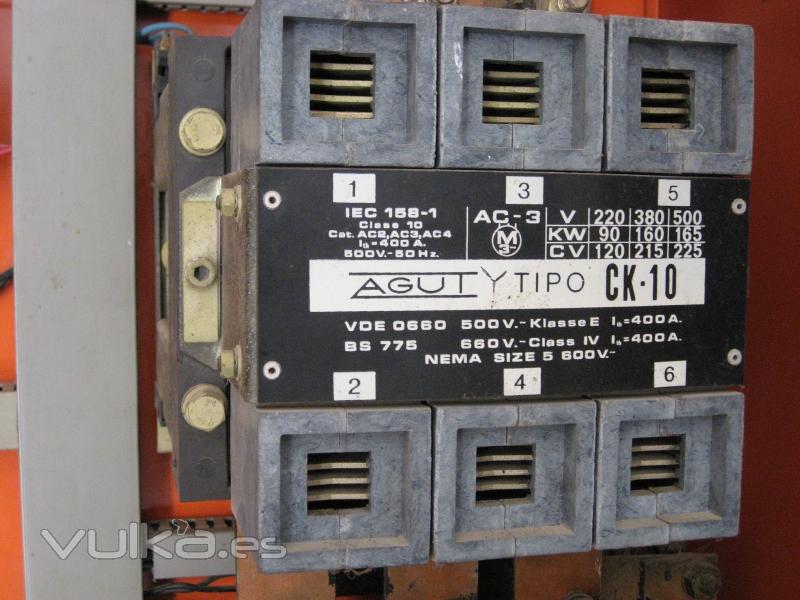 CONTACTOR ANTIGUO MARCA AGUT CK10.