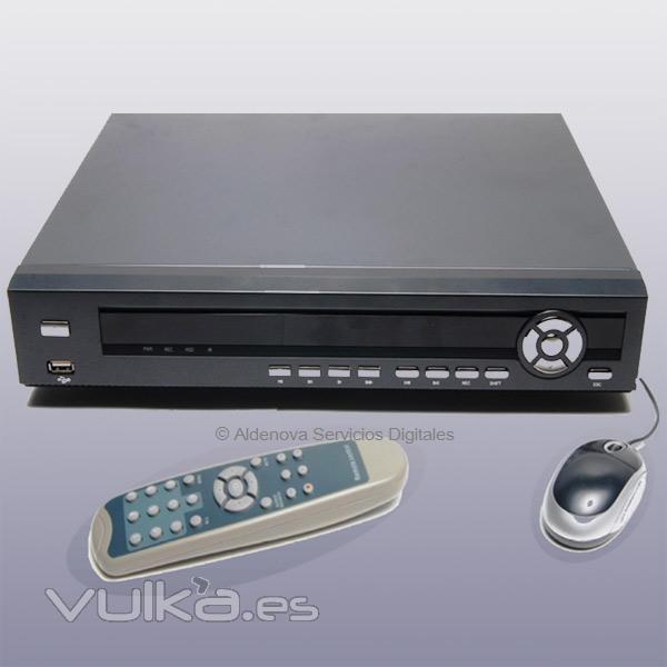 Videograbador H264, para diecisis cmaras de videovigilancia