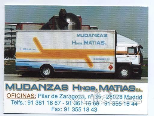 DIRECCION Y CAMION DE 60 MTR3 MUDANZAS HNOS.MATIAS, SL