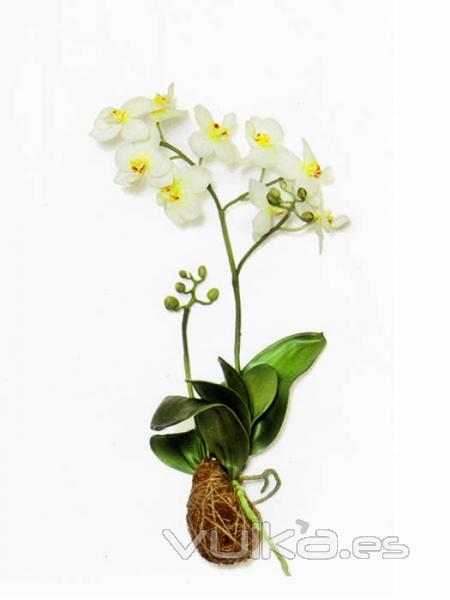 orquidea artificial con raices. oasisdecor.com flores artificiales de calidad