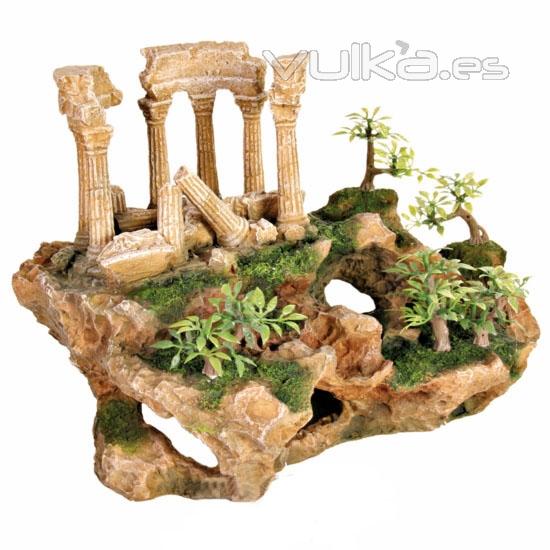 Ruinas Romanas Polister 26 cm. Realza la belleza de tu acuario con estas hermosas ruinas romanas, con plantas ...