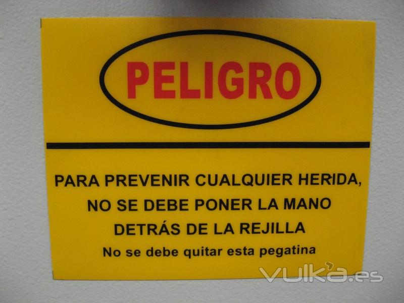 ADVERTENCIA DE PELIGRO. CIZALLA.