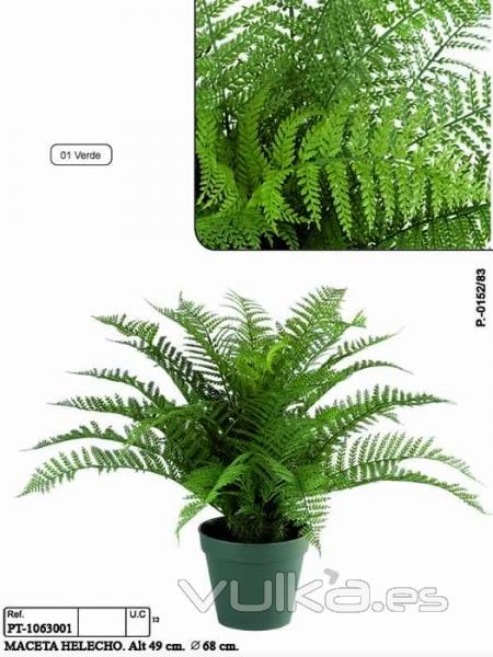 helecho de plastico. oasisdecor.com plantas artificiales de calidad