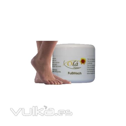 Serie Ol Natur: Crema refrescante de pies. Dinamiza sus pies nuevamente. Tiene efecto preventivo gracias a la ...