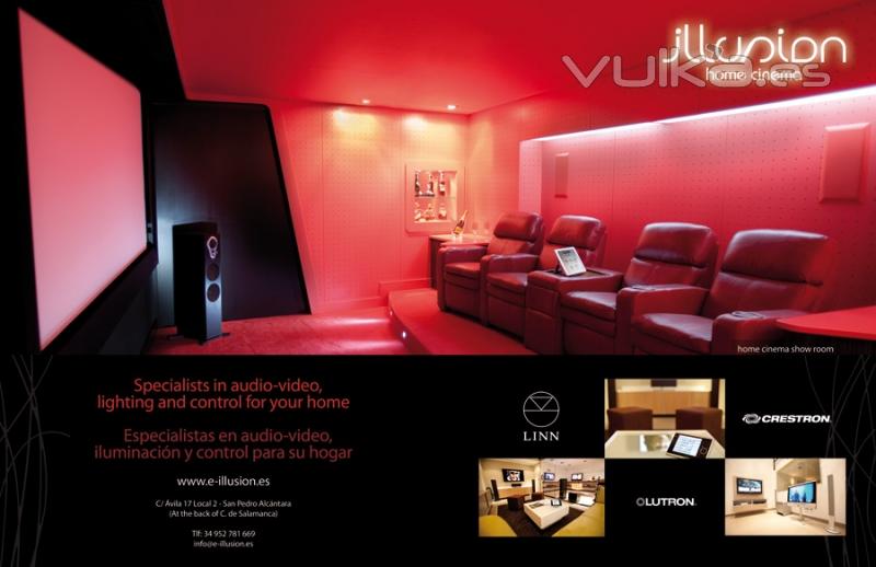 Anuncio Illusion Home Cinema para el Magazine la Zagaleta