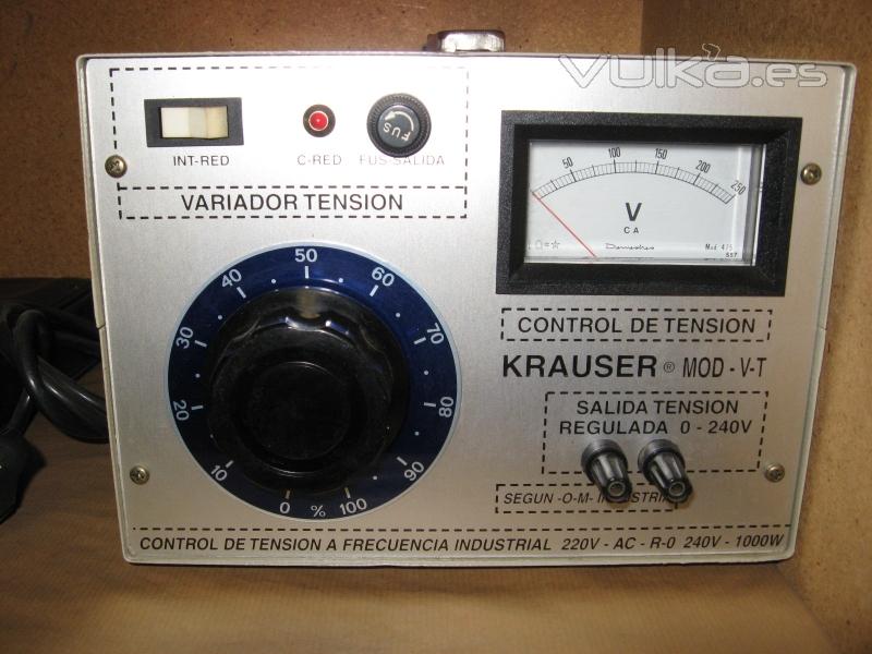 VARIADOR DE TENSION KRAUSER MODELO V-T.