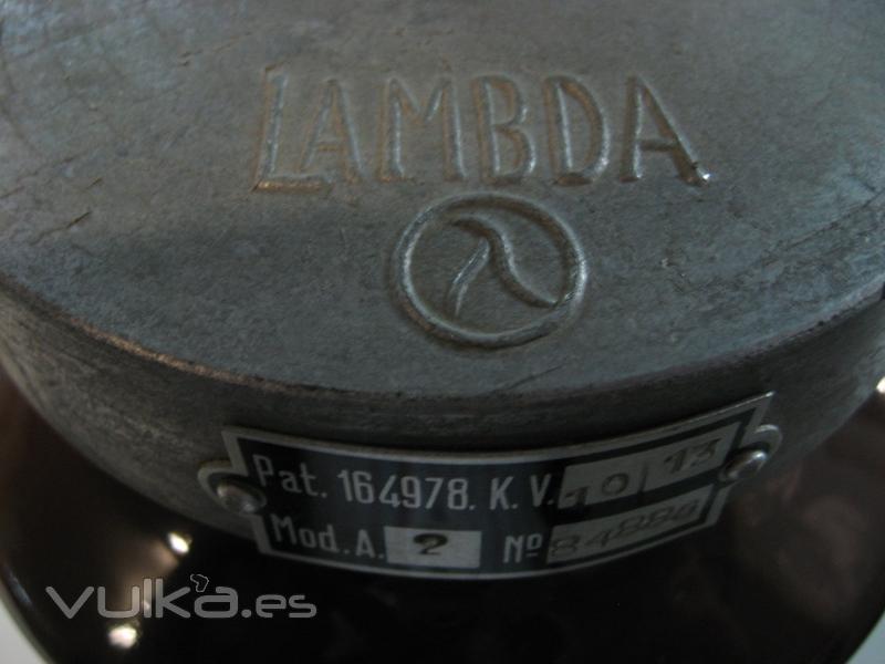 LAMBDA MARCA COMERCIAL DE ANTIGUAS AUTOVALVULAS.