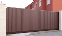 Puertas correderas : puerta corredera formada por marco  perimetral de acero galvanizado de  100x60x2mm., y ...