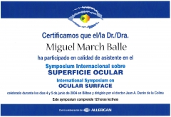 Symposium internacional sobre superficie ocular bilbao 2004