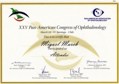Congreso panamericano de oftalmologa. santiago de chile. 2005.