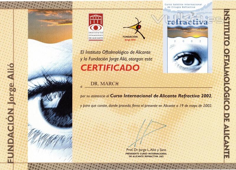 CURSO INTERNACIONAL ALICANTE REFRACTIVA. 2.002.