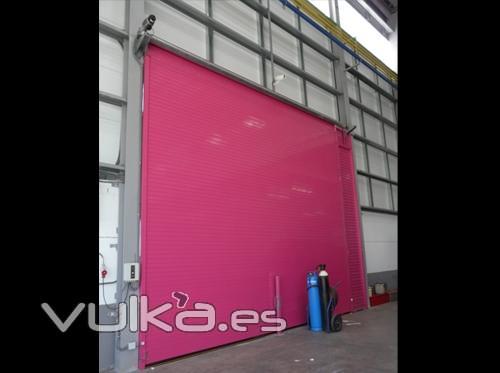 Industrial Enrollable : Puerta enrollable Collbaix mod.  Master de 6500x5500mm. con  eje reforzado y motor de ...