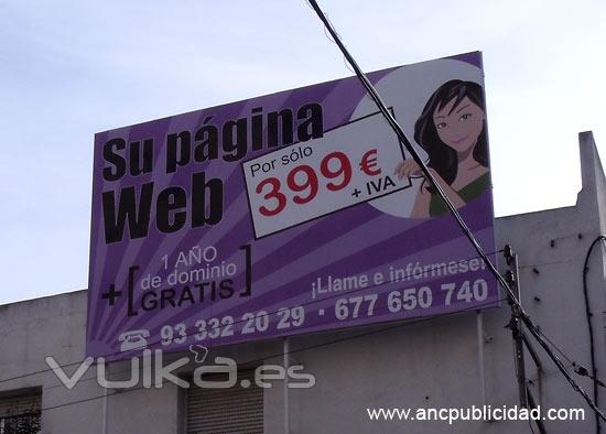 Instalacin de valla publicitaria