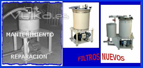 Reparacion y recambios de filtros 