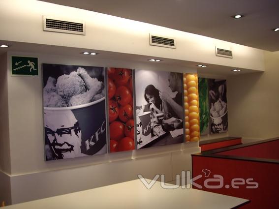 Carbonell Rotulacion: imagen interior KFC