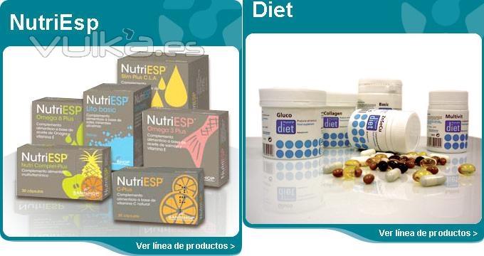 Familia de Productos de Nutricin de Phyto-Esp (NutriEsp Y Diet)