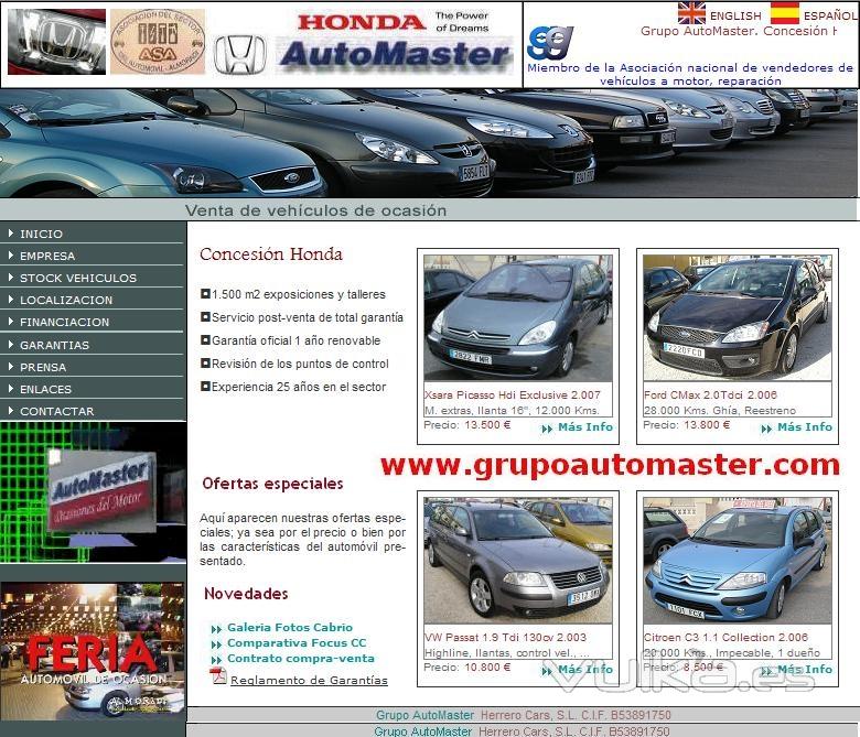 Pgina web de Automaster