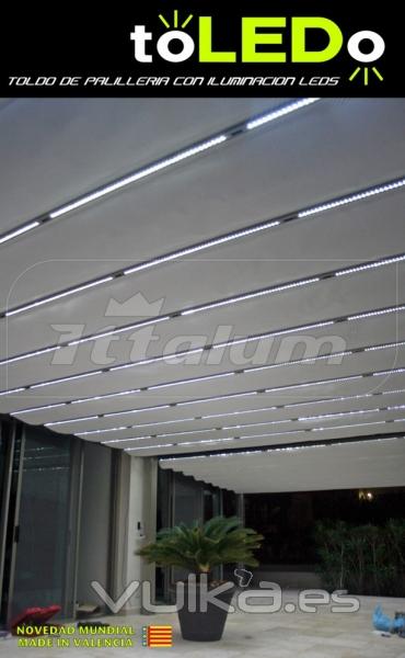 toLEDo es el primer toldo plano del mundo con sistema de iluminacin LEDs. Su diseo y elegancia lo hacen ...