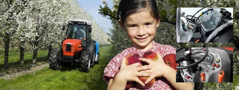 Tractor campo de frutas