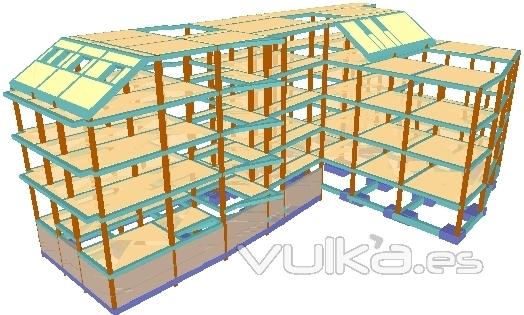 Estructura vivienda multifamiliar