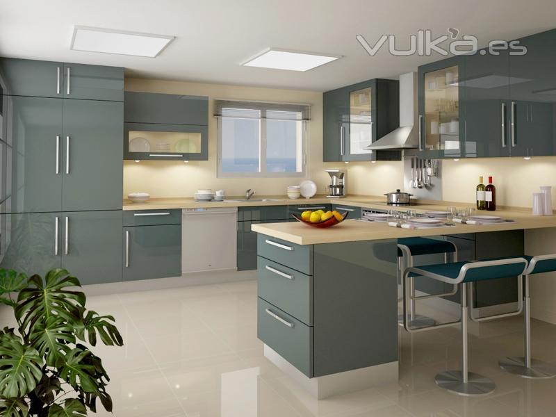 Interiores. Cocina