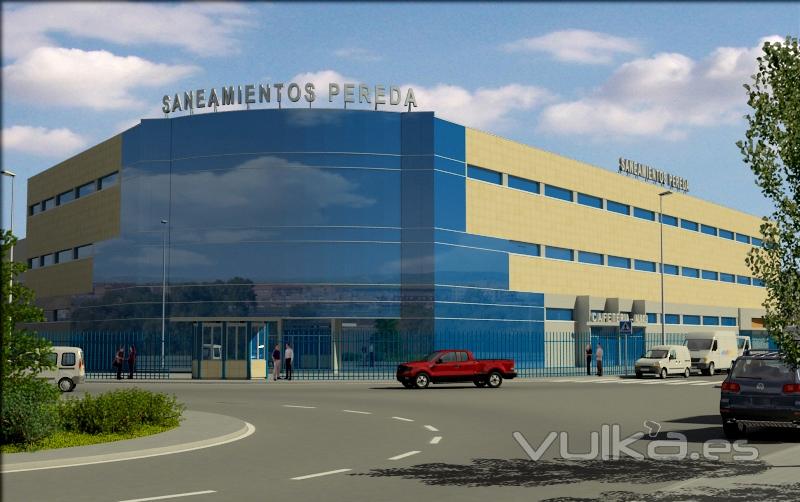 Proyecto de remodelacion en Leganes - Madrid para Saneamientos Pereda. Arquitecto: Vicente Molina