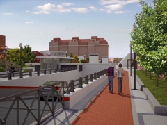 Proyecto ganador concurso para aparcamiento subterraneo vista 1 arquitectos: santiago monforte y martin