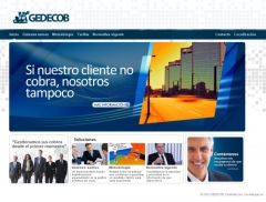 Web de gedecob (wwwgedecobcom)<br>empresa de gestion de cobros