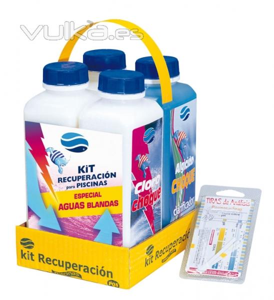 Kit completo de productos para piscinas