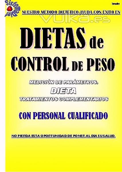 DIETAS DE CONTROL DE PESO