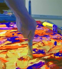 Oleos y colores, texturas y colores de pinturas al oleo