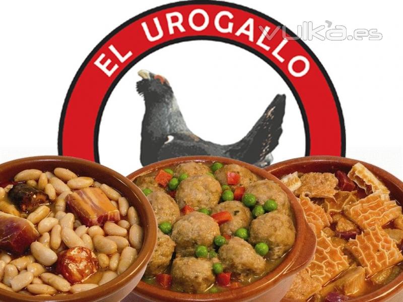 Platos Cocinados El Urogallo, recien cocinados, pero en tan solo 2 minutos.