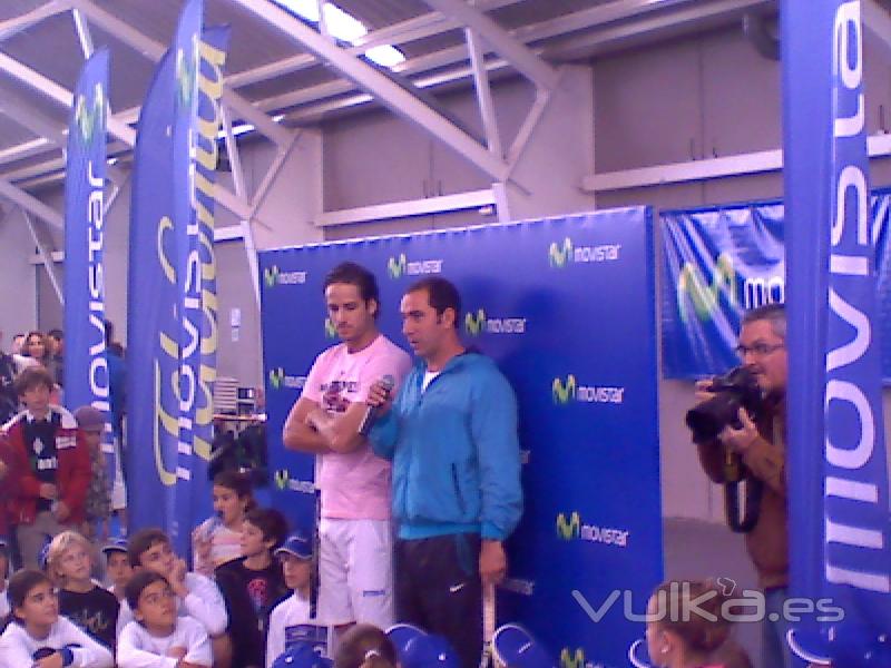 Feliciano lopez & Albert Costa, evento Moviestar -copa Davis, sonorizado por Diapasound